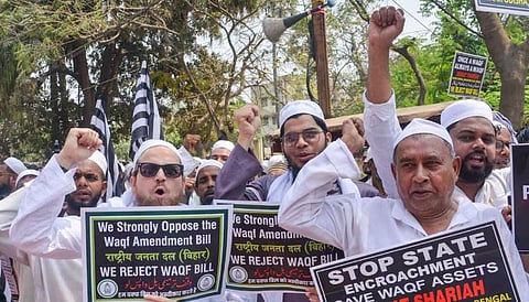 Waqf protests