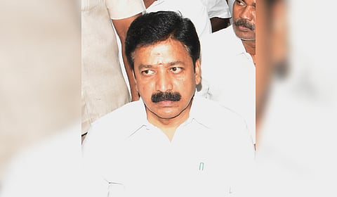 Former AIADMK minister CVe Shanmugam 