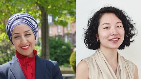 Abtisam Mohamed (left) and Yuan Yang