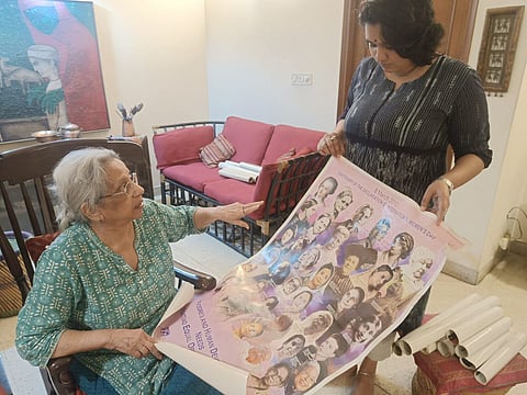 Uma Chakravarti (left) with Diya Deviah