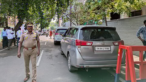 ED sleuths conduct raid at TN minister KN Nehru house in Thillai Nagar, Tiruchy on Monday