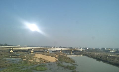 Following Mayurbhanj collector Hemakanta Say’s directions, earthmovers were used to remove silt as part of river renovation and flood control efforts. 