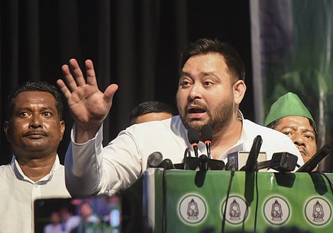 Leader of Opposition in Bihar Assembly and RJD leader Tejashwi Yadav.
