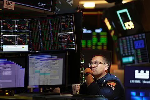  It had been down earlier in the morning amid worries about whether Trump's trade war would drag the global economy into a recession. 