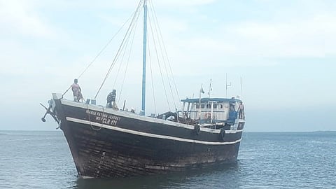 A thony stationed off Thoothukudi old harbour