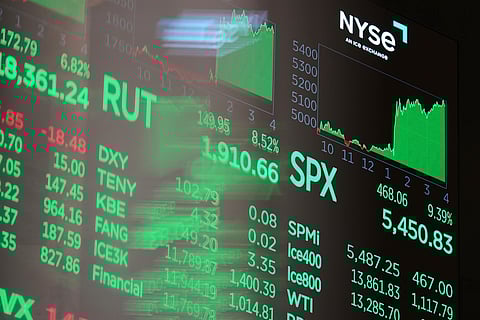 The S&P 500 was down 2.3%, a day after surging 9.5% following President Donald Trump’s decision to pause many of his tariffs worldwide.