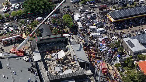 Rescue workers search for survivors at the Jet Set nightclub after its roof collapsed during a merengue concert in Santo Domingo, Dominican Republic, Tuesday, April 8, 2025