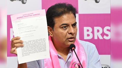 Rama Rao calls upon people to teach ruling Congress party a lesson in Jubilee Hills bypoll
