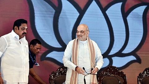 Union Home Minister Amit Shah with AIADMK General Secretary EPS.