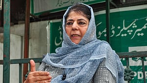 Peoples Democratic Party (PDP) chief and former chief minister of Jammu and Kashmir, Mehbooba Mufti. 