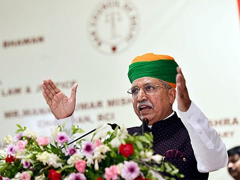 Union Law Minister and MP from Bikaner, Arjunram Meghwal