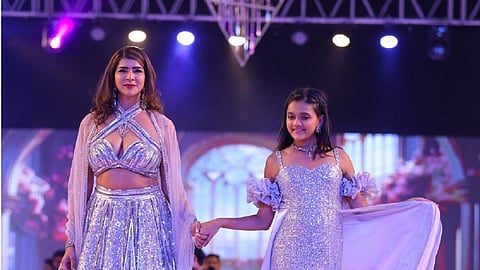 Lakshmi Manchu with her daughter Rani on the ramp