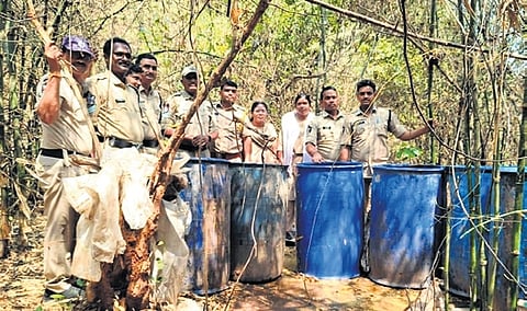 Officials destroyed 56,200 litres of fermented jaggery (FJ) wash, seized 2,070 litres of illicitly distilled (ID) liquor, 220 kilograms of jaggery, 25 kilograms of ammonia, and dismantled 50 brewing units during the operation.
