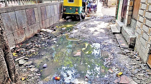 Several homes are reportedly affected, with residents forced to endure unsanitary and hazardous conditions.