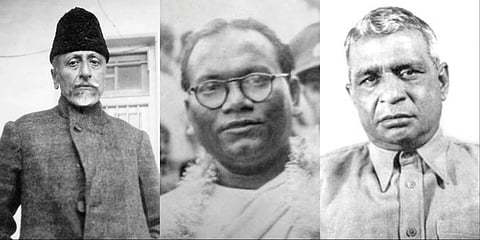 Maulana Abul Kalam Azad, Jogendranath Mandal, and Dhirendranath Datta were nation-builders whose commitment to democracy, secularism, and pluralism shaped their respective countries' founding visions.