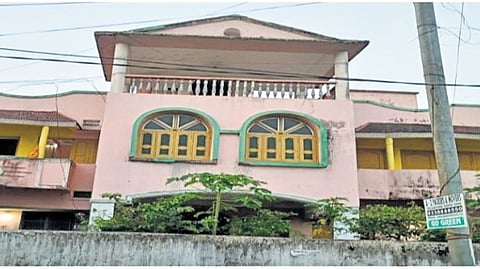 The two-storey house owned by Rama Chandra Satpathy in Dhenkanal.