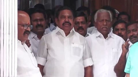 AIADMK attempts to bring motion against TN ministers; stages walkout from Assembly over speaker's refusal