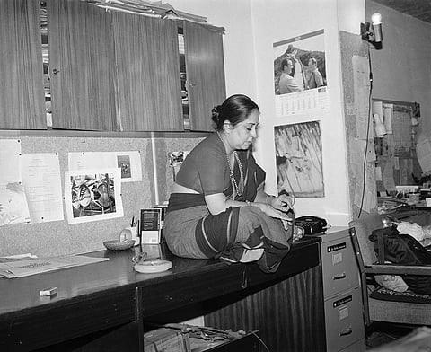 At the India Magazine office