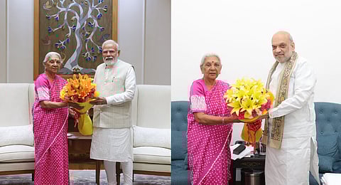 An update from the PMO and Home Ministry on X on Wednesday said UP Governor and former Gujarat CM Anandiben Patel met PM Modi and Home Minister Amit Shah.
