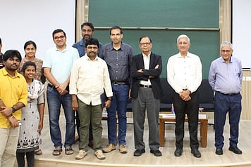 Arvind Panagariya, chairman of the 16th Finance Commission of India and the first vice chairman of NITI Aayog, at a meeting organized with industry associations in Tirupati on Thursday.