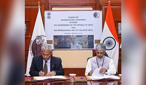 The Agreement was signed by Shri P Kumaran, Secretary (East), Ministry of External Affairs, and Dr SP Yadav, 
 Director General, IBCA.  