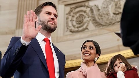 US Vice President JD Vance, Second Lady Usha Vance.