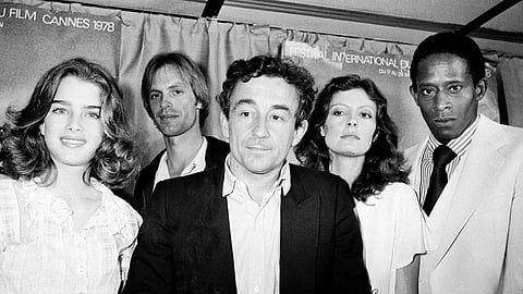 Brooke Shields (extreme left) at the Cannes Film Festival in 1978.