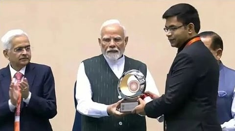 Koraput Collector V Keerthi Vasan, received the Prime Minister’s Award for Excellence in Public Administration.