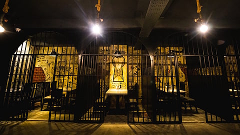 Interiors of the Central Jail Restaurant, HSR Layout
