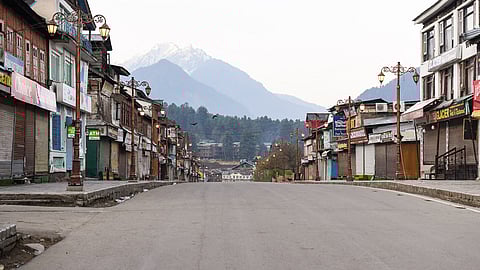 A view of the deserted market in Pahalgam, a day after the terror attack on tourists at the Baisaran area, Wednesday, April 23, 2025.