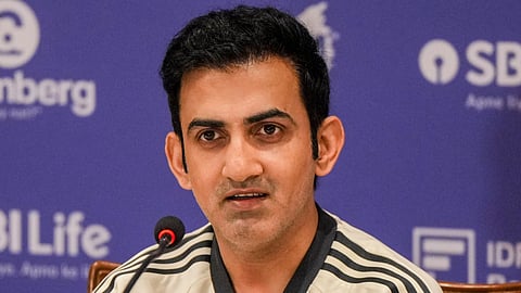 Head coach of the India men's cricket team, Gautam Gambhir.