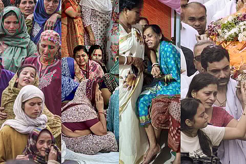Families of the victims of Pahalgam mourn thier loved ones.