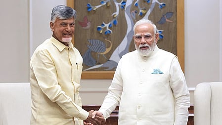 CM Nara Chandrababu Naidu with PM Narendra Modi