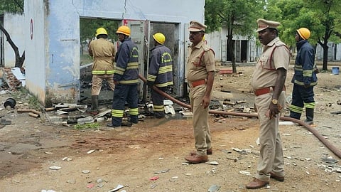 While one working shed of the unit was completely gutted, 16 sheds were partially damaged.