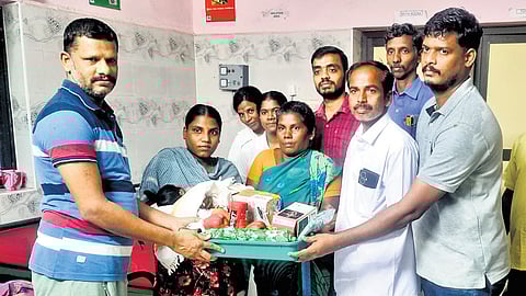 R Balaji has so far offered gift hampers to as many as 50 families of newborn girls