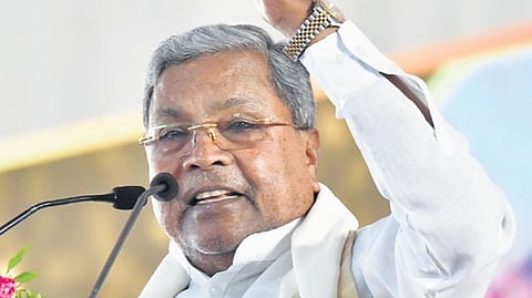 CM Siddaramaiah at Sadhana Samavesha in Devanahalli 