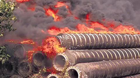 Massive fire at scrap yard in Paradip, none injured