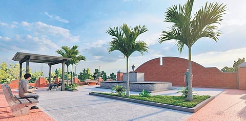 An artist’s impression of Murikancheri memorial park at Payyambalam