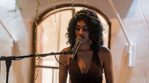 Jaswal performing at 'Sanctuary' launch in Pondicherry