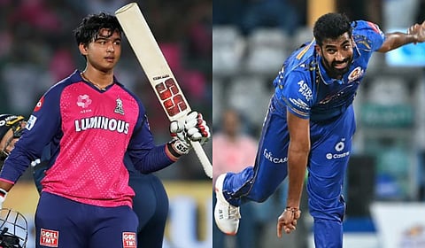 Having put bowlers of international repute to the sword, it would be interesting to see how southpaw Suryavanshi (L) fares against Jasprit Bumrah.