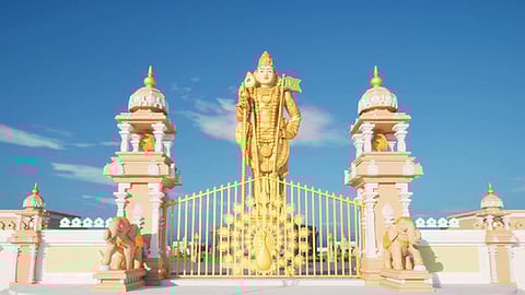 Proposed 184-foot-long Murugan statue at Maruthamalai foothill in Coimbatore district.