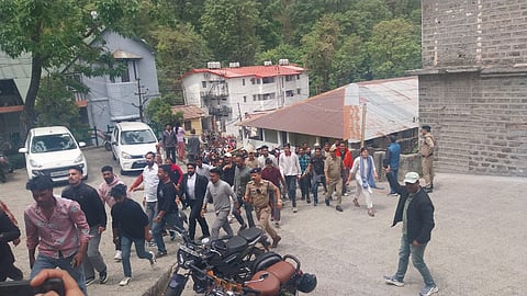 Thousands participated in a rally organised by Hindu groups in Mallital. Additional police forces were deployed in sensitive zones and outside the accused’s residence.