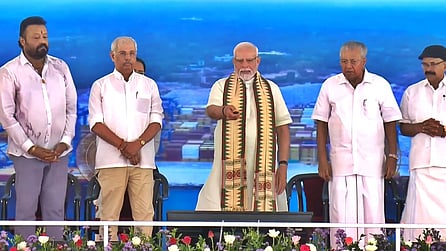 PM Modi at Vizhinjam port inauguration event