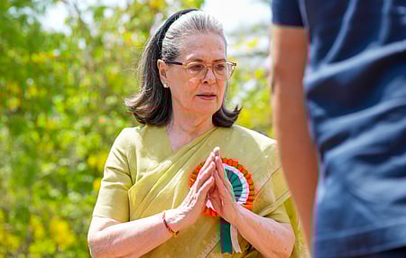 Congress leader Sonia Gandhi 