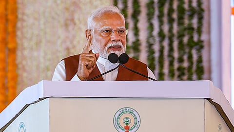 Prime Minister Narendra Modi, rekindling the long-pending dream of Andhra Pradesh’s greenfield capital, Amaravati.