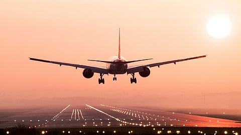 The aircraft, carrying 132 passengers and six crew members, took off at 10:50 pm but developed a hydraulic failure while in the air.