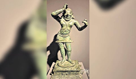 The antique Kannappa Nayanar idol kept at the office of the  Ministry of Foreign Affairs of Netherlands