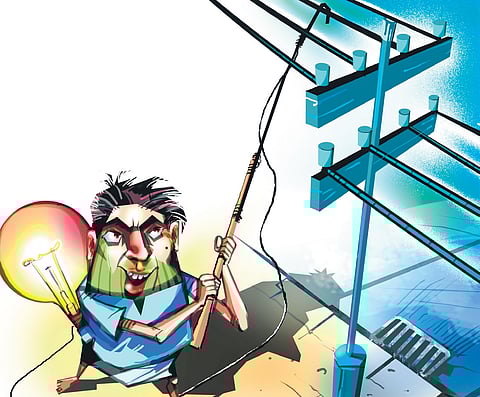 Power theft was mostly reported in the northern districts of Kerala