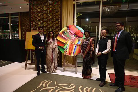 Managing trustee at ArtMantram and former IPS officer Jija Harisingh (Third from right)