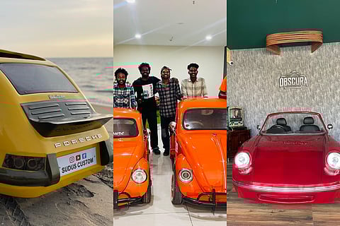 Scrap art on wheels! Rakesh powering his vintage dreams